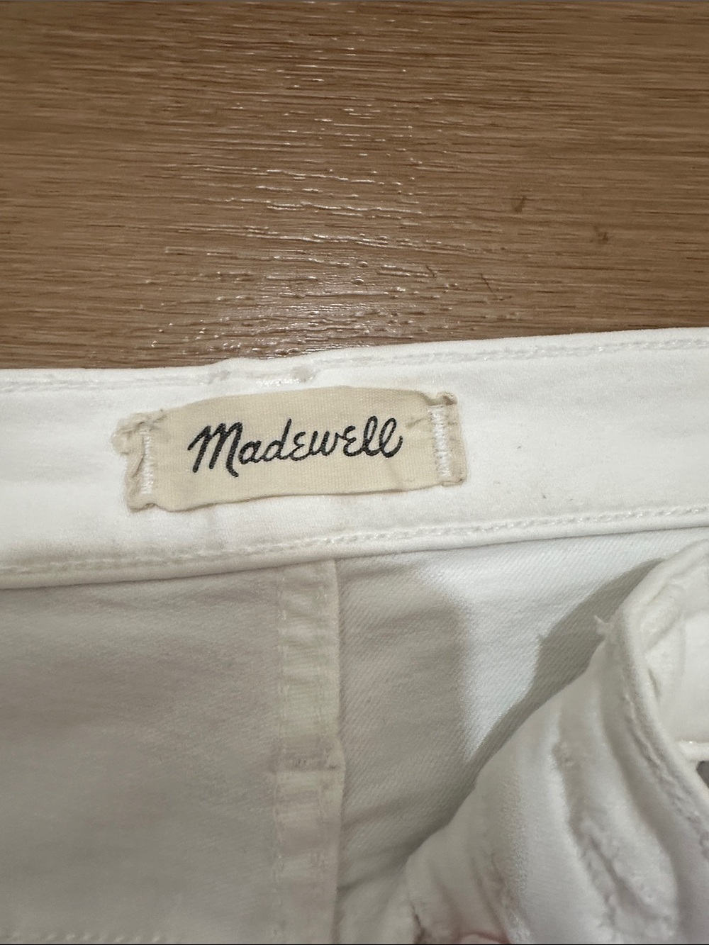 Madewell White High-Rise Button-Fly Cropped Jeans - Picture 2 of 5